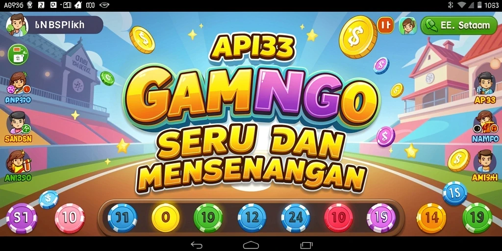 Tangkapan layar gameplay seru API33 yang menunjukkan suasana permainan Bingo.