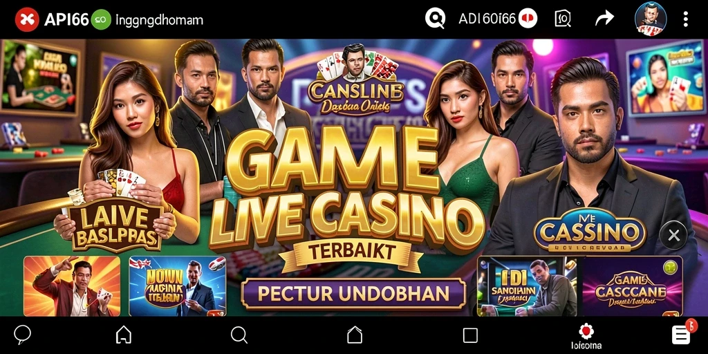 Tampilan gameplay Live Casino yang seru dan interaktif.