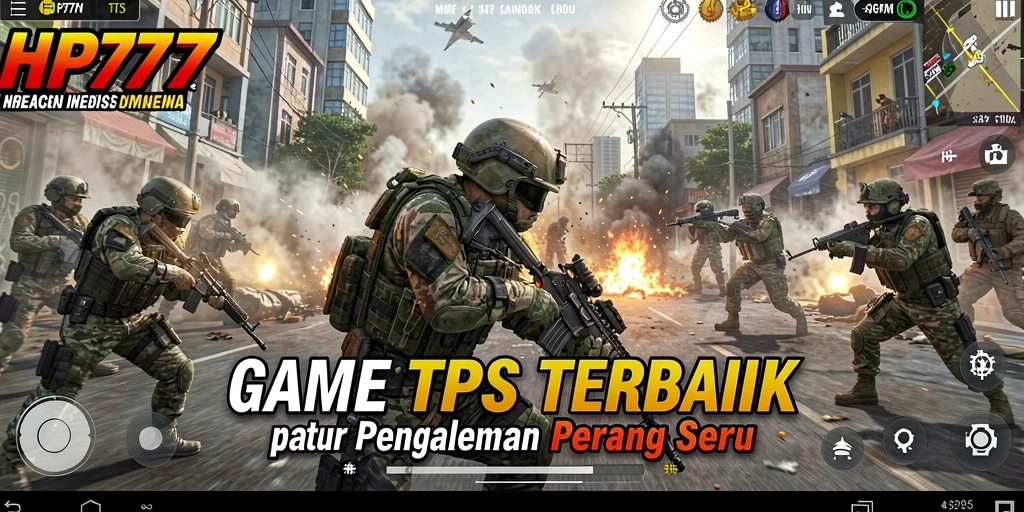 Screenshot menampilkan aksi tembak-menembak intens dalam game TPS.