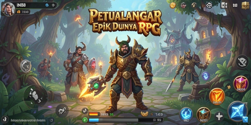 Gameplay IN88 menampilkan pertarungan epik dan eksplorasi dunia yang luas.