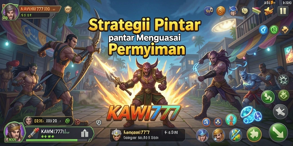 Tangkapan layar KAWI777 menampilkan aksi strategi yang mendebarkan.
