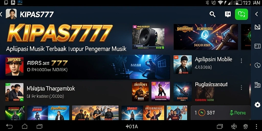 Tampilan gameplay interaktif KIPAS777 dengan berbagai tantangan musik.