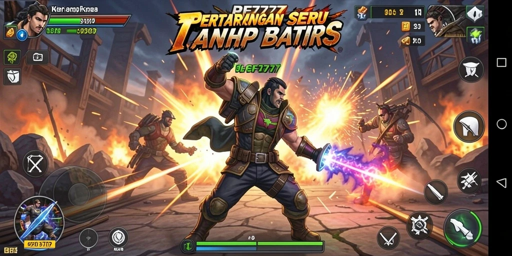 Gameplay seru dan intens saat bertarung di arena PF777.