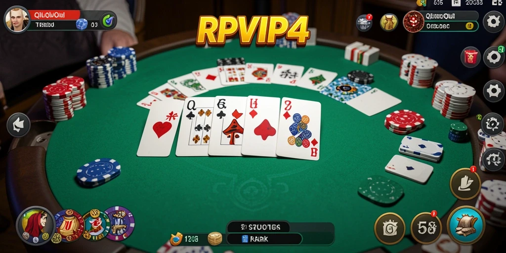 Tampilan gameplay seru dalam permainan QiuQiu RPVIP4.