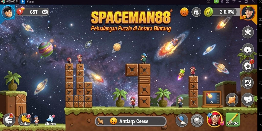 Tampilan gameplay SPACEMAN88 yang menantang dan menarik.