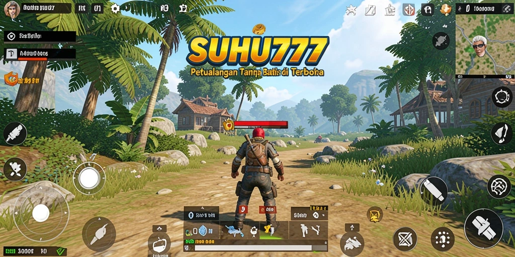 Tangkapan layar dari gameplay SUHU777 yang menggambarkan eksplorasi dunia terbuka.