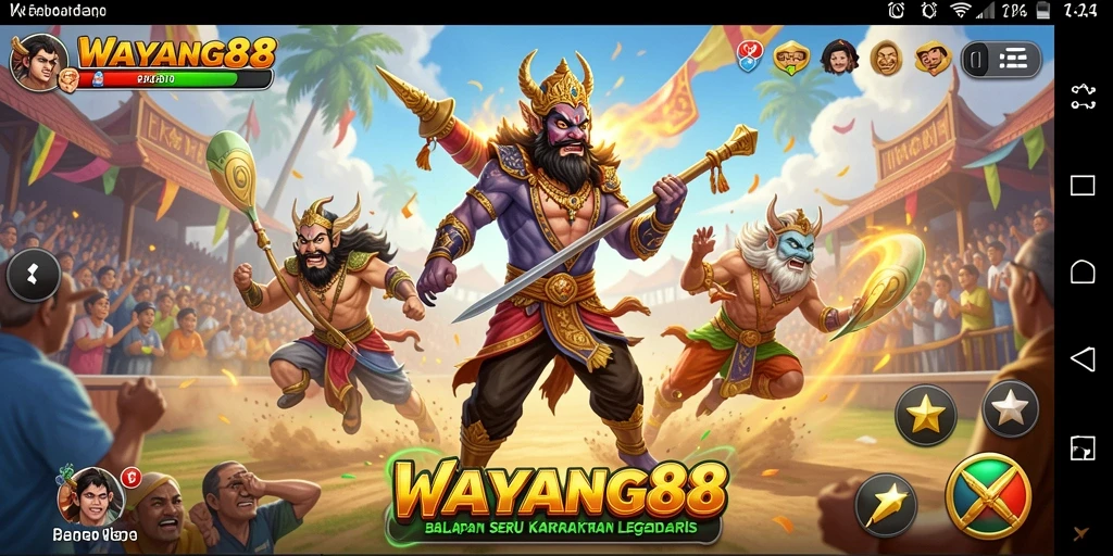 Screenshot utama WAYANG88 menampilkan aksi balapan yang mendebarkan.