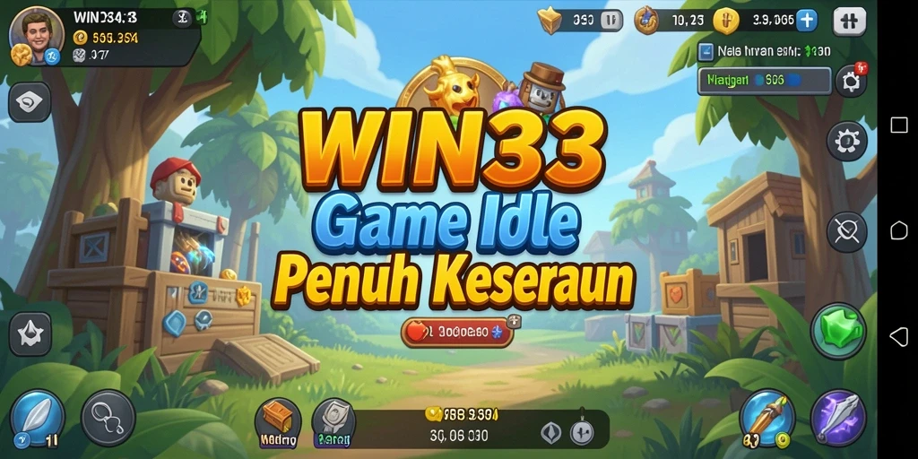 Tampilan gameplay menarik dari WIN33 dengan elemen Idle.