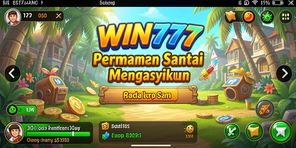 Tampilan menarik dari gameplay WIN777 yang penuh warna.